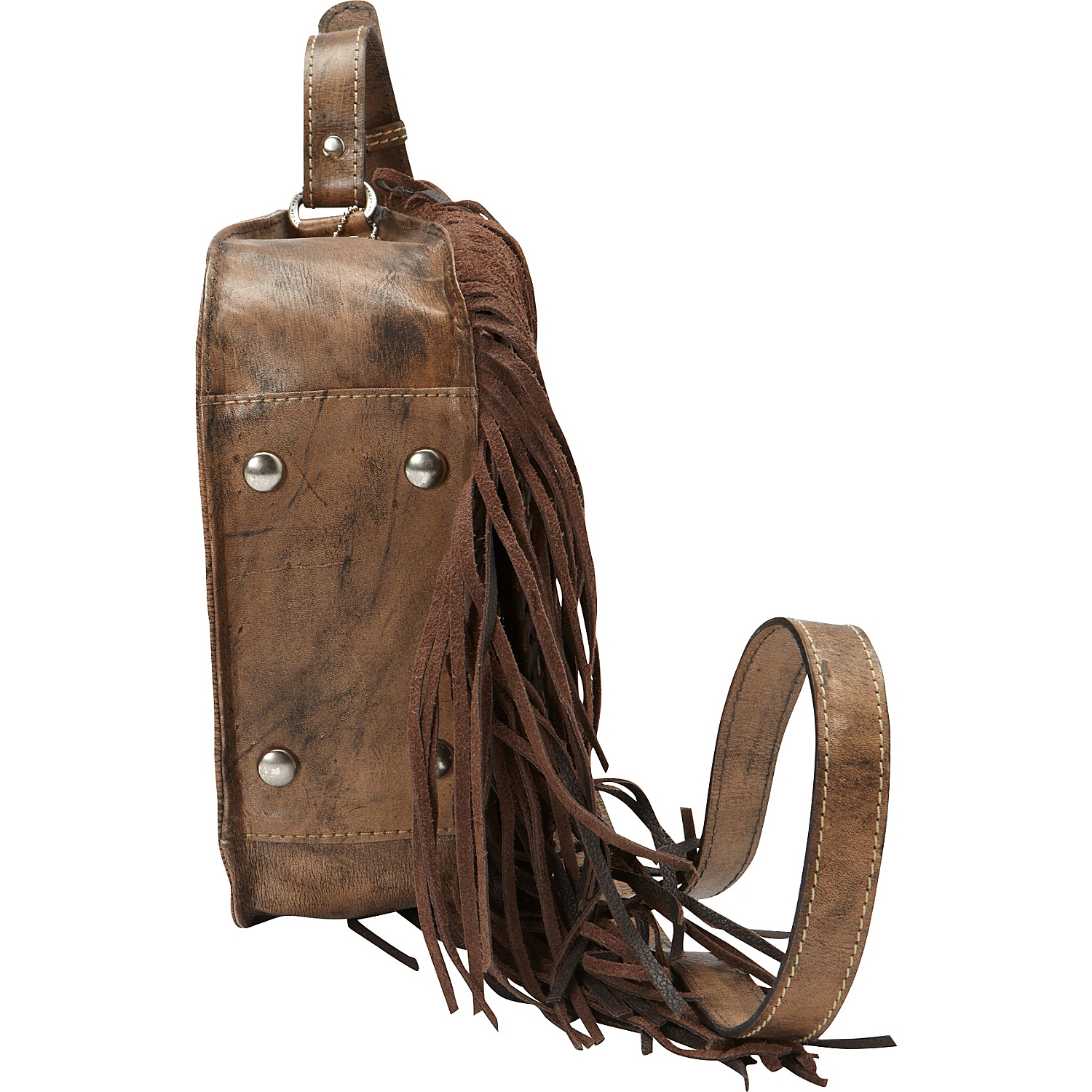 Pueblo Moon Fringe Flap Crossbody