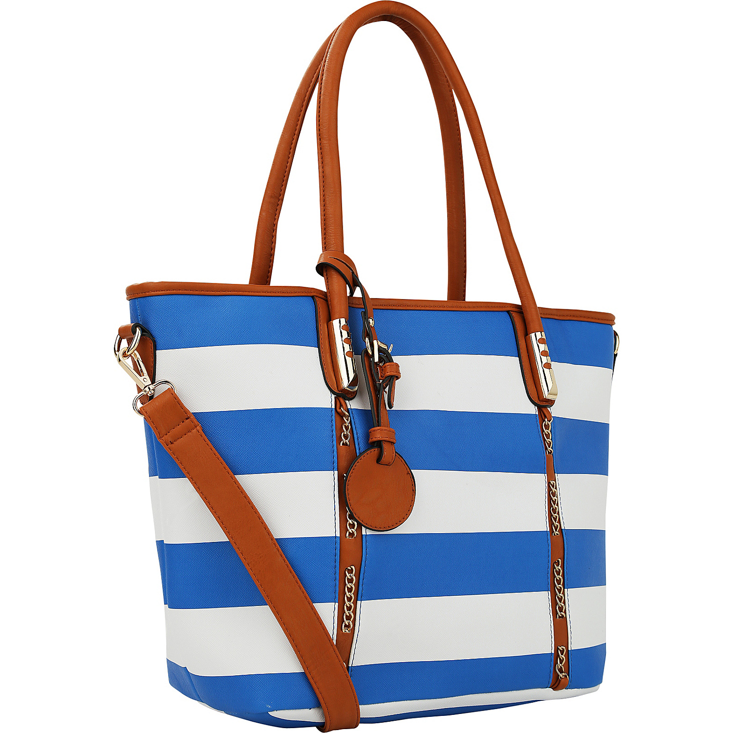 Marina Striped Tote Handbag