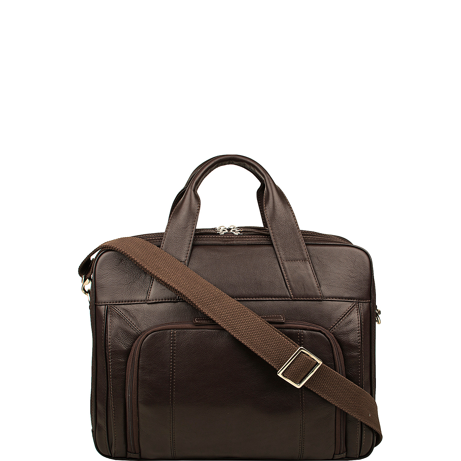 Aldous Zip top 15" Laptop Compatible Leather Work Bag