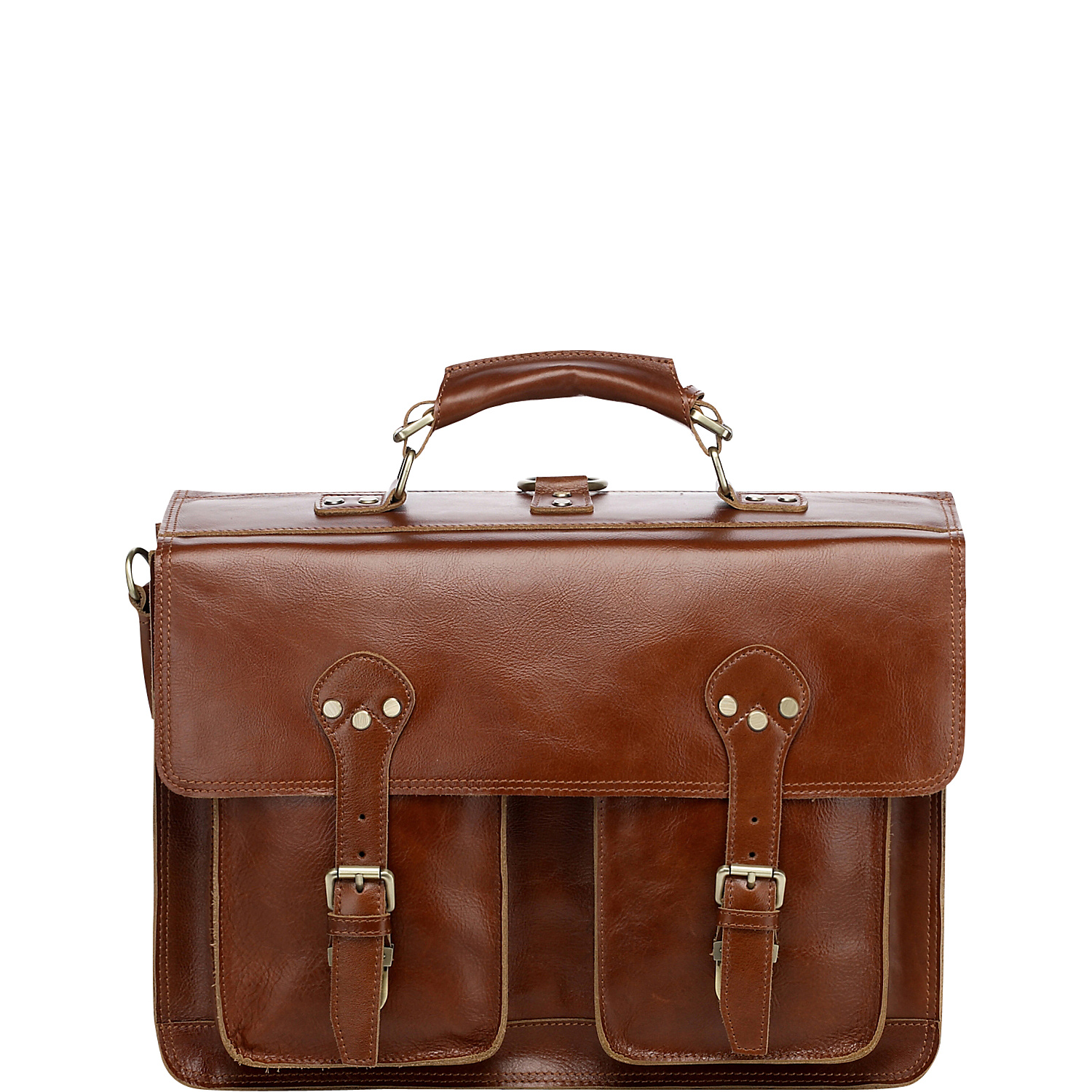 Cambridge Full Grain Leather Briefcase Backpack