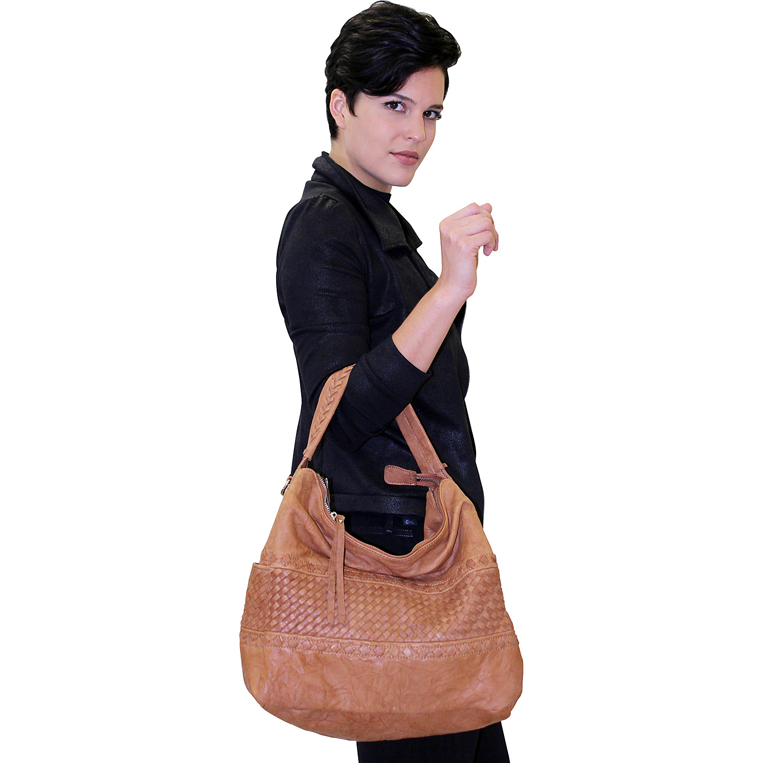 Clarisse Distressed Leather Tote