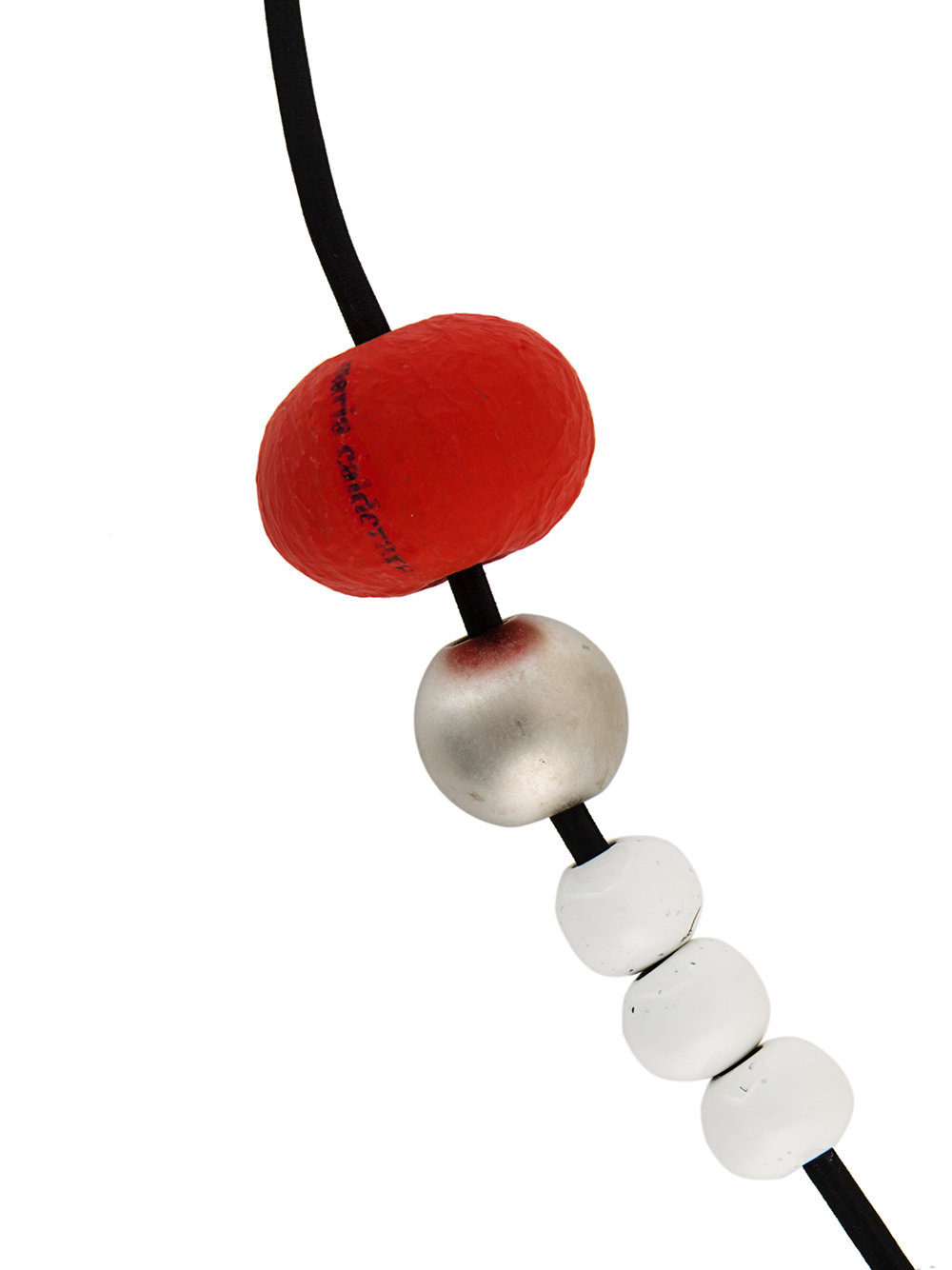 multiple spheres long necklace