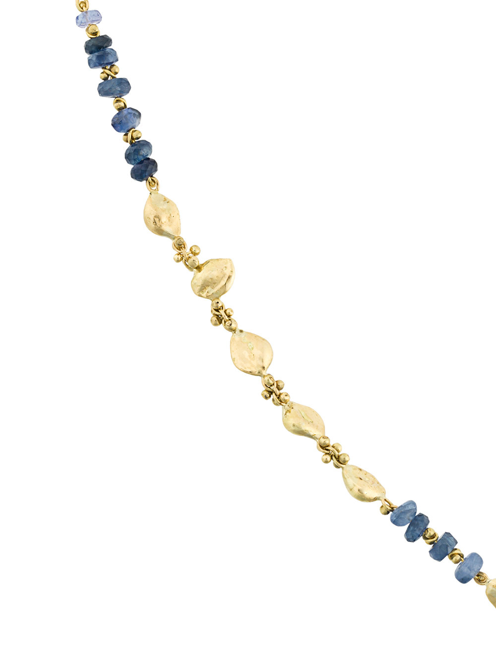 Rock-fall Pin Blue Sapphire Story Necklace