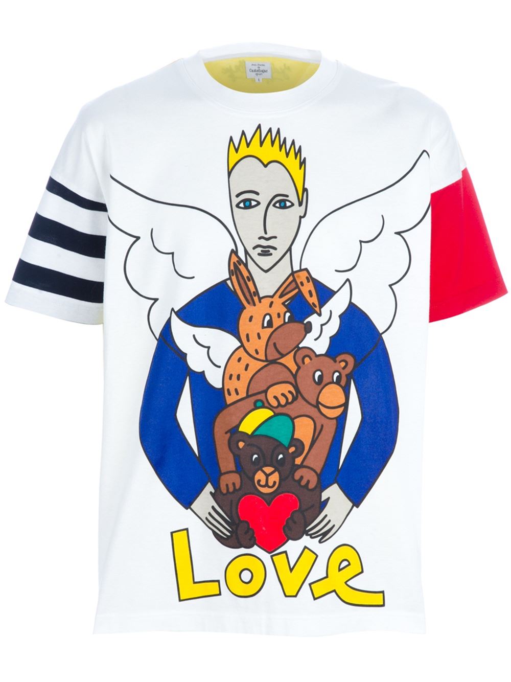 卡通天使印花t恤