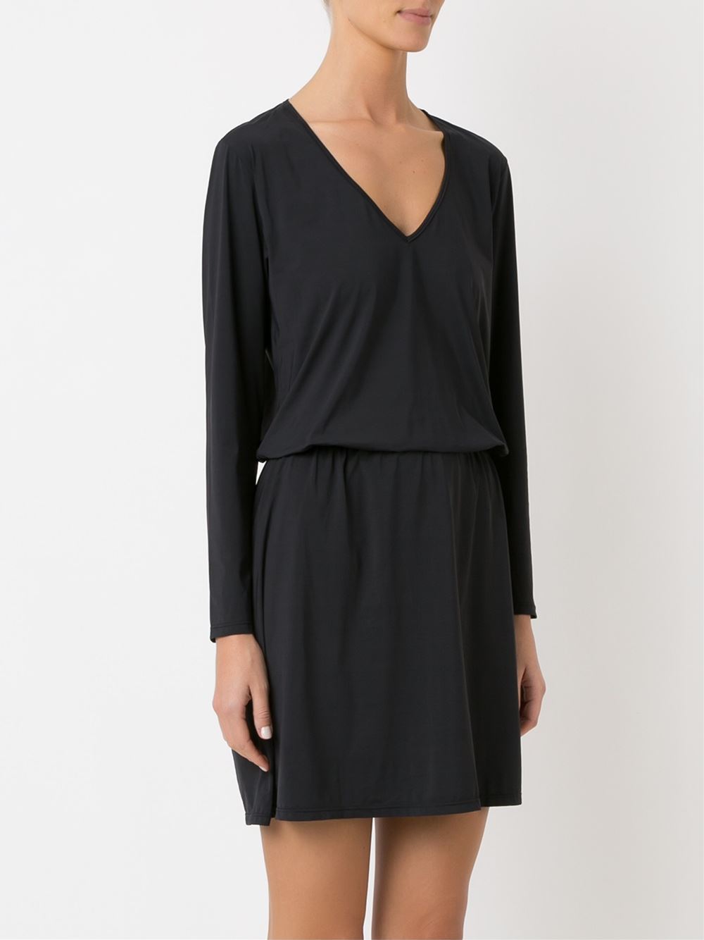 v-neck tunic dress