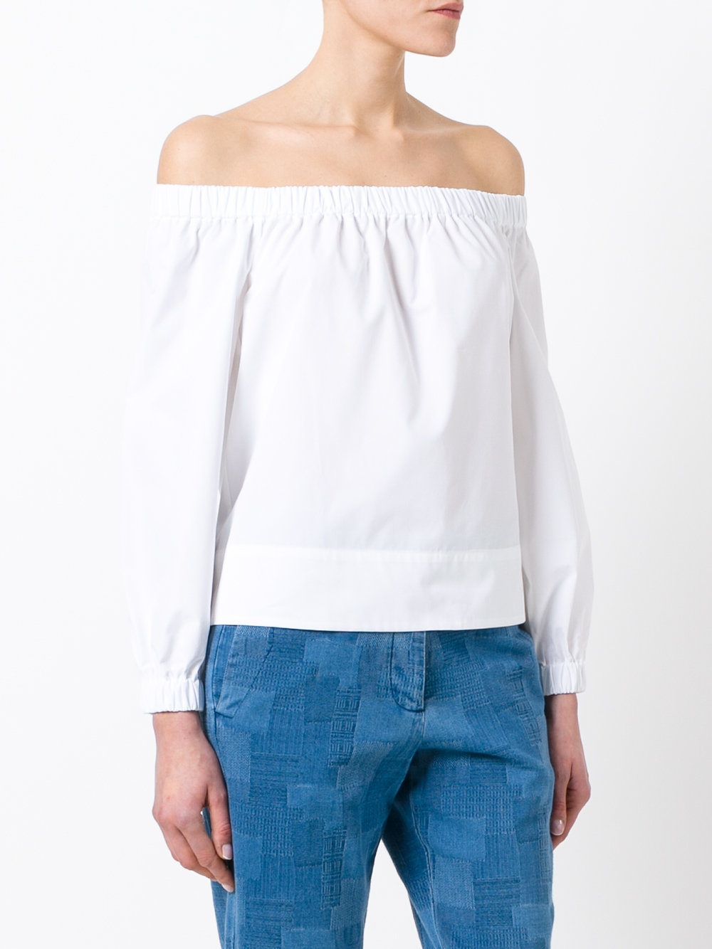 off-shoulder blouse