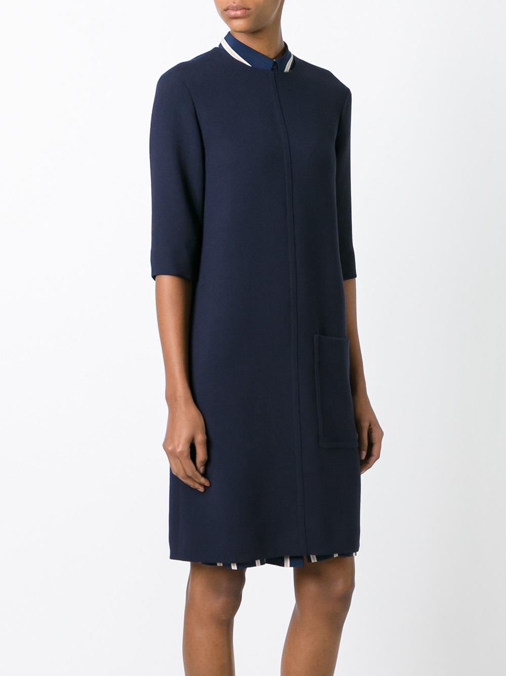 patch pocket shift dress