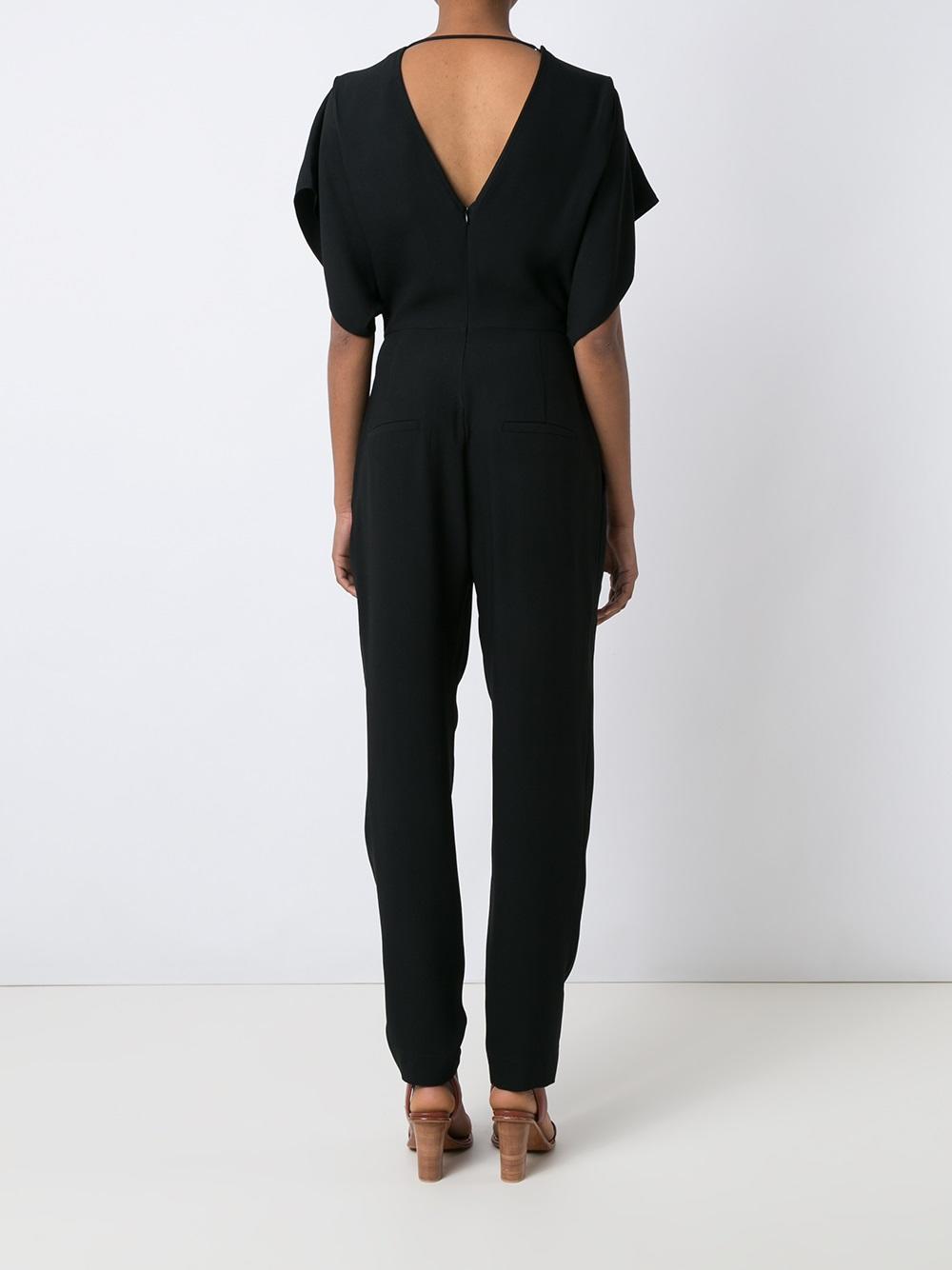 v-neck jumpsuit