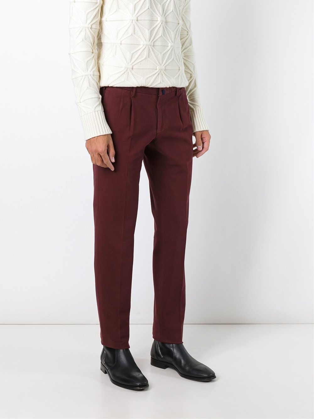 slim fit trousers