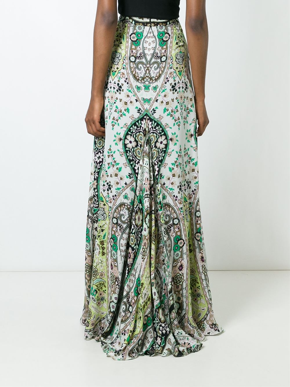 floral print maxi skirt