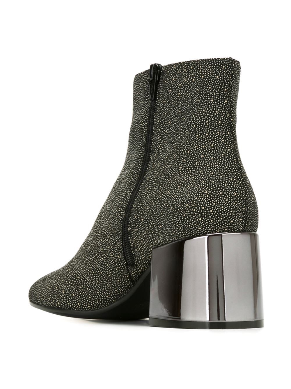 textured ankle boots