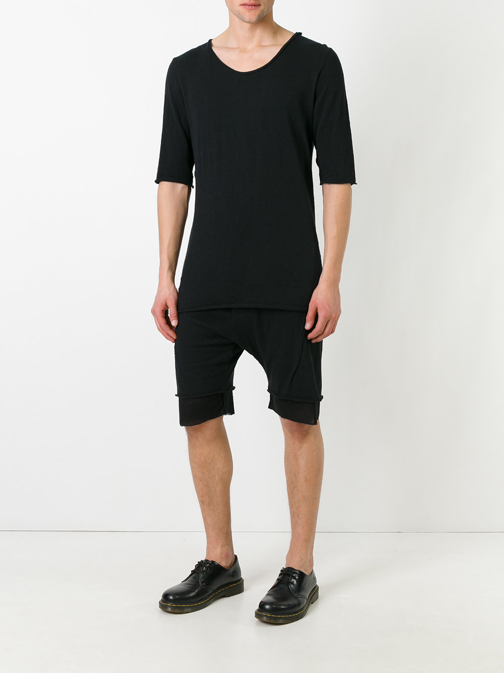 decoup jogger shorts
