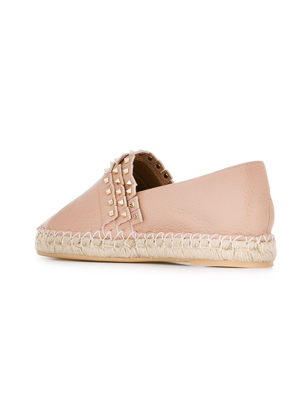 'Rockstud'草编鞋