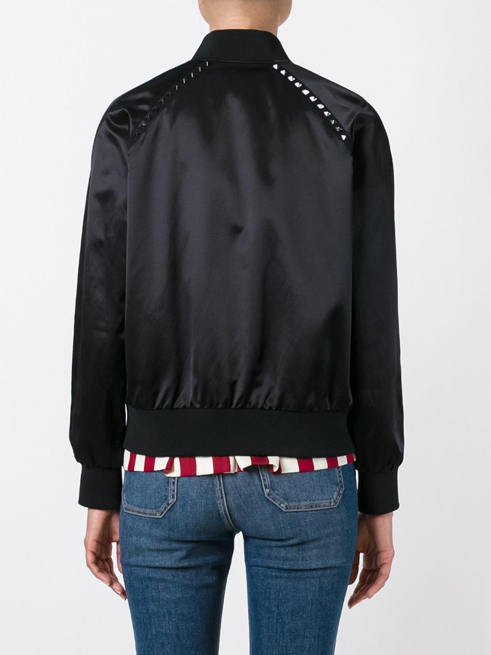 Rockstud bomber jacket