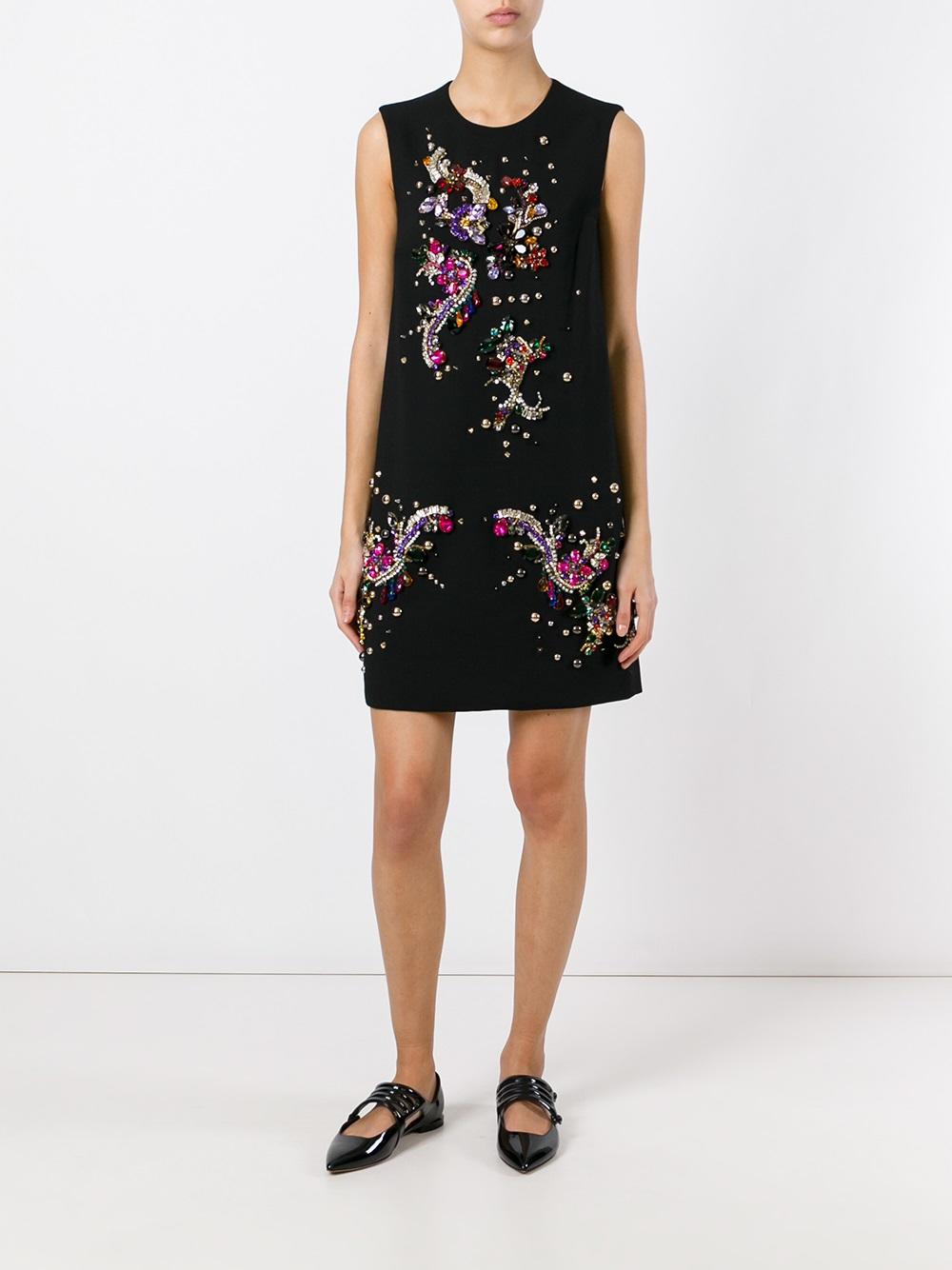 embellished shift dress