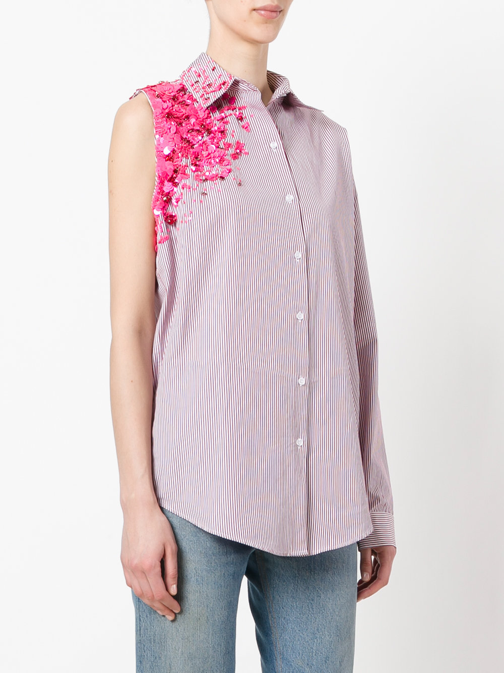 Crash one-sleeve shirt