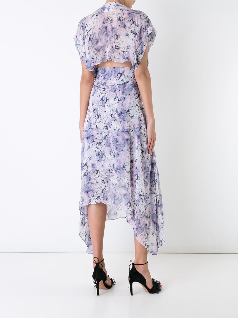 'Amplitude' wrap dress
