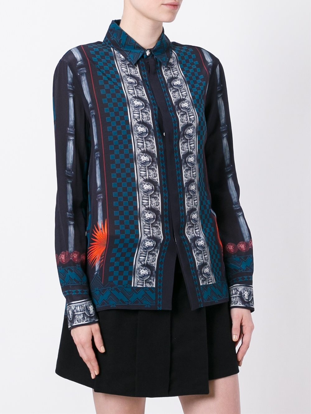 printed silk shirt 