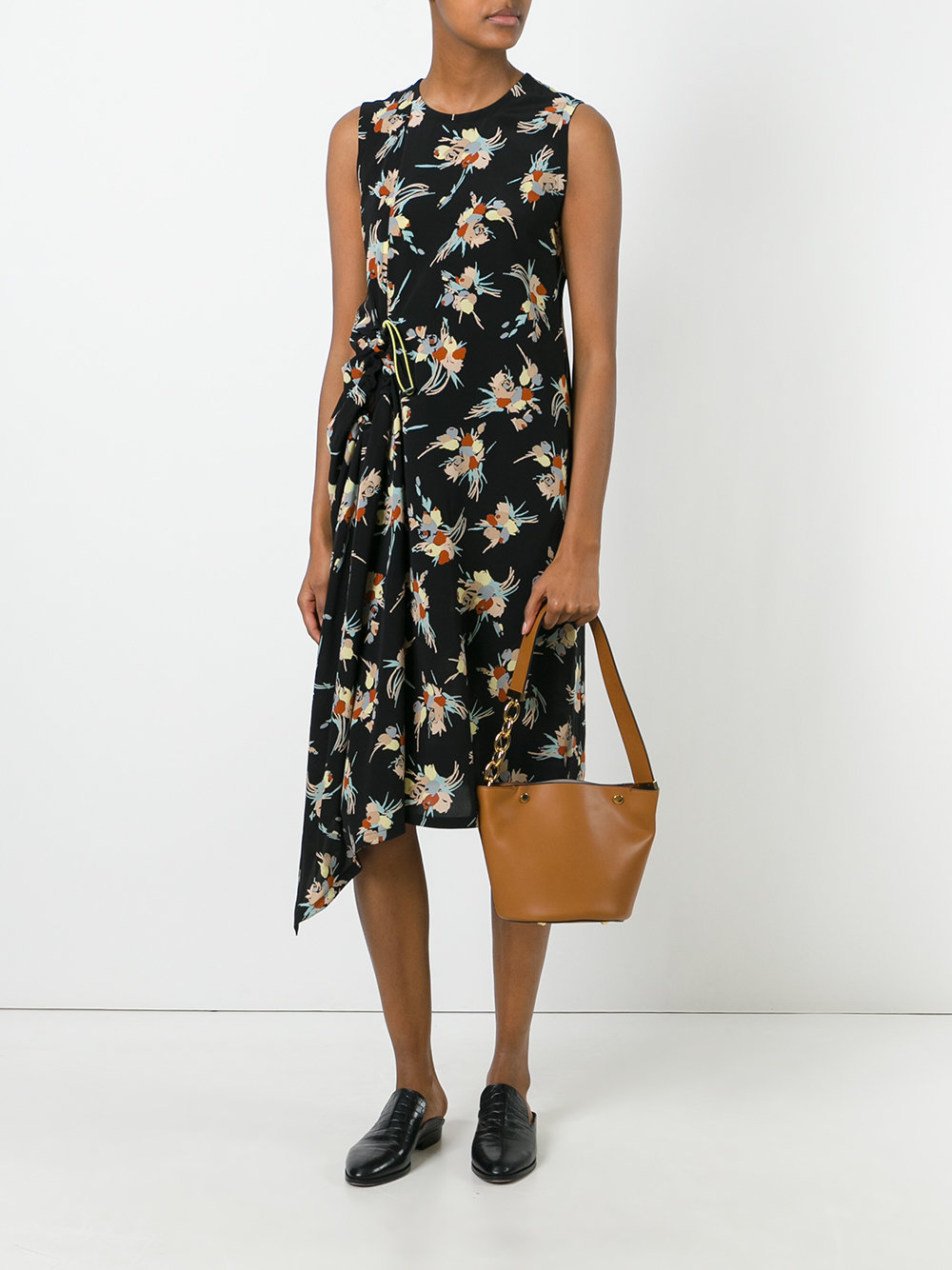 floral asymmetric dress