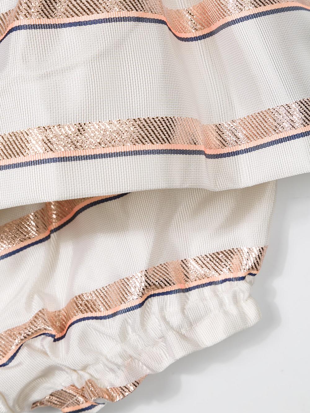 sweetie stripe bodice dress with bloomers