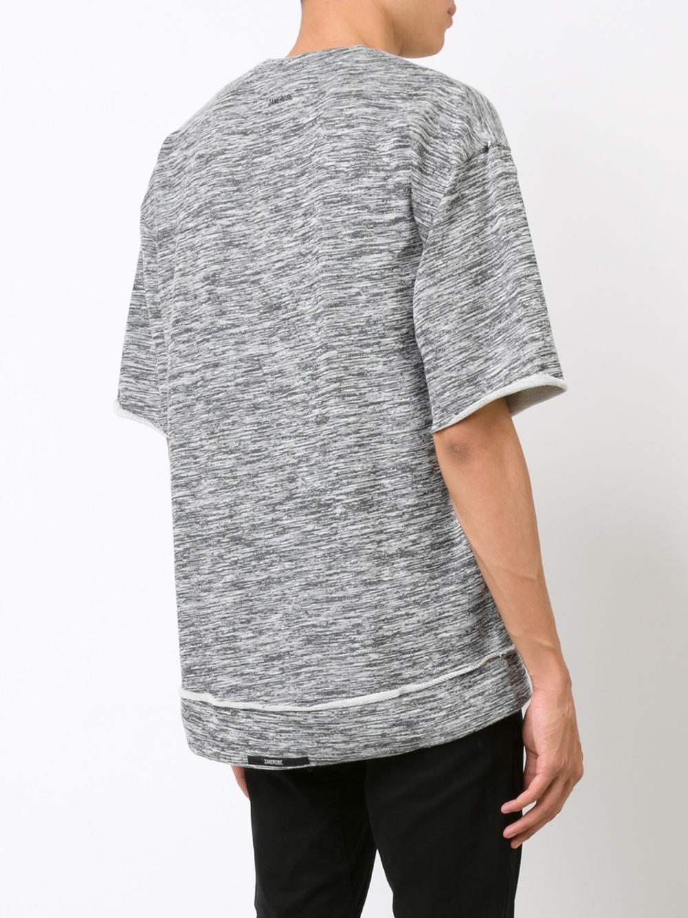 'Rugger' three-quarter sleeve sweatshirt