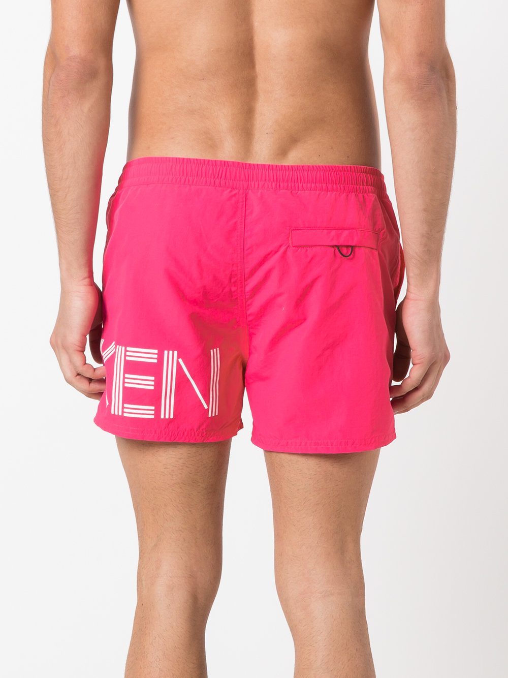 logo print swim shorts