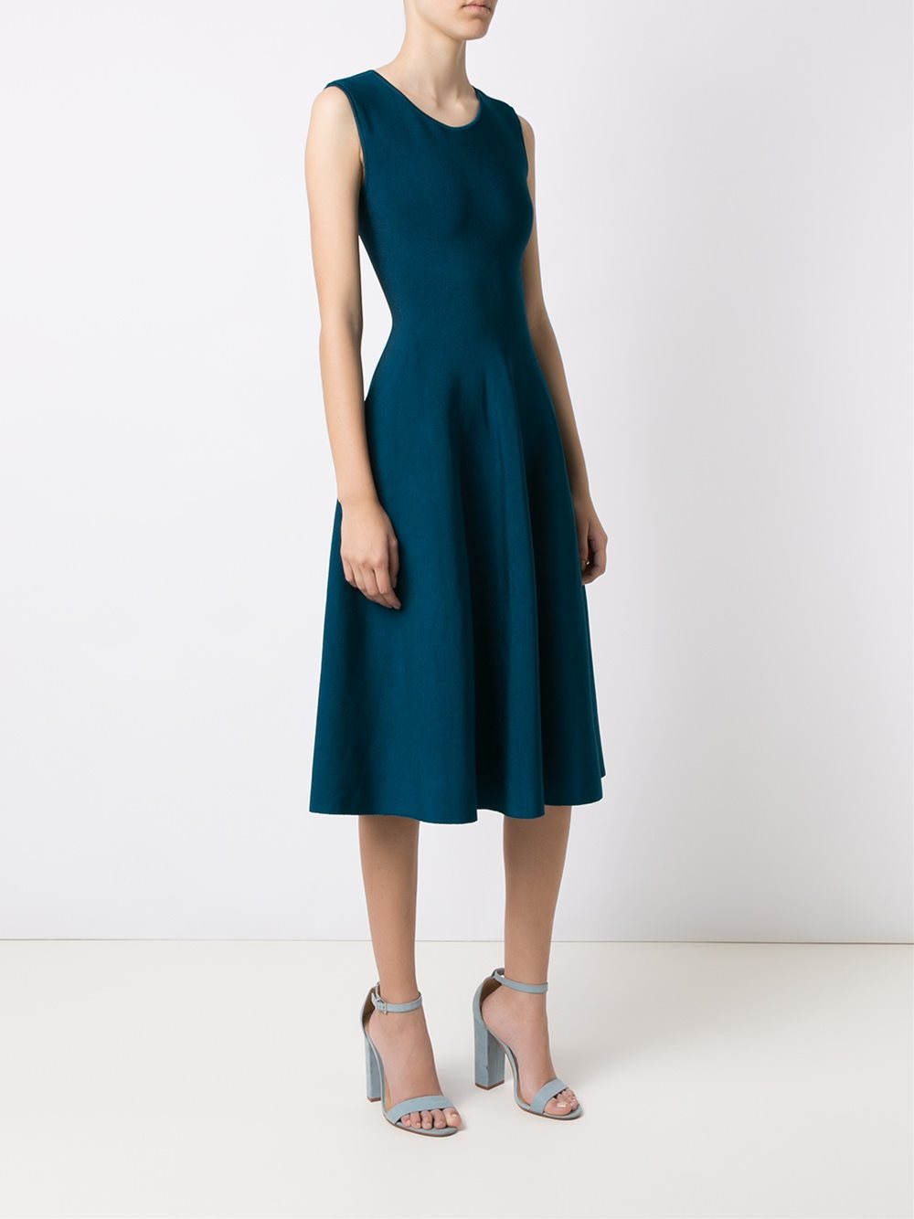 knit flared dress