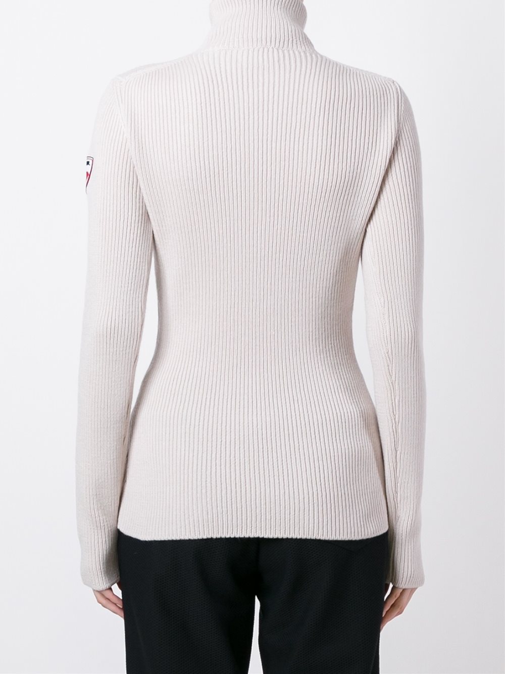 ribbed roll neck jumper