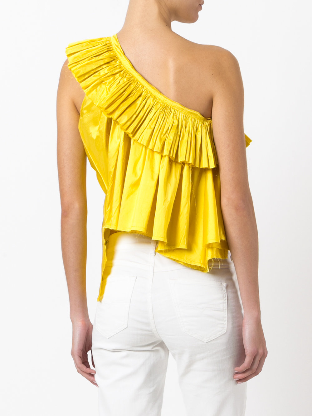 ruffled trim top 