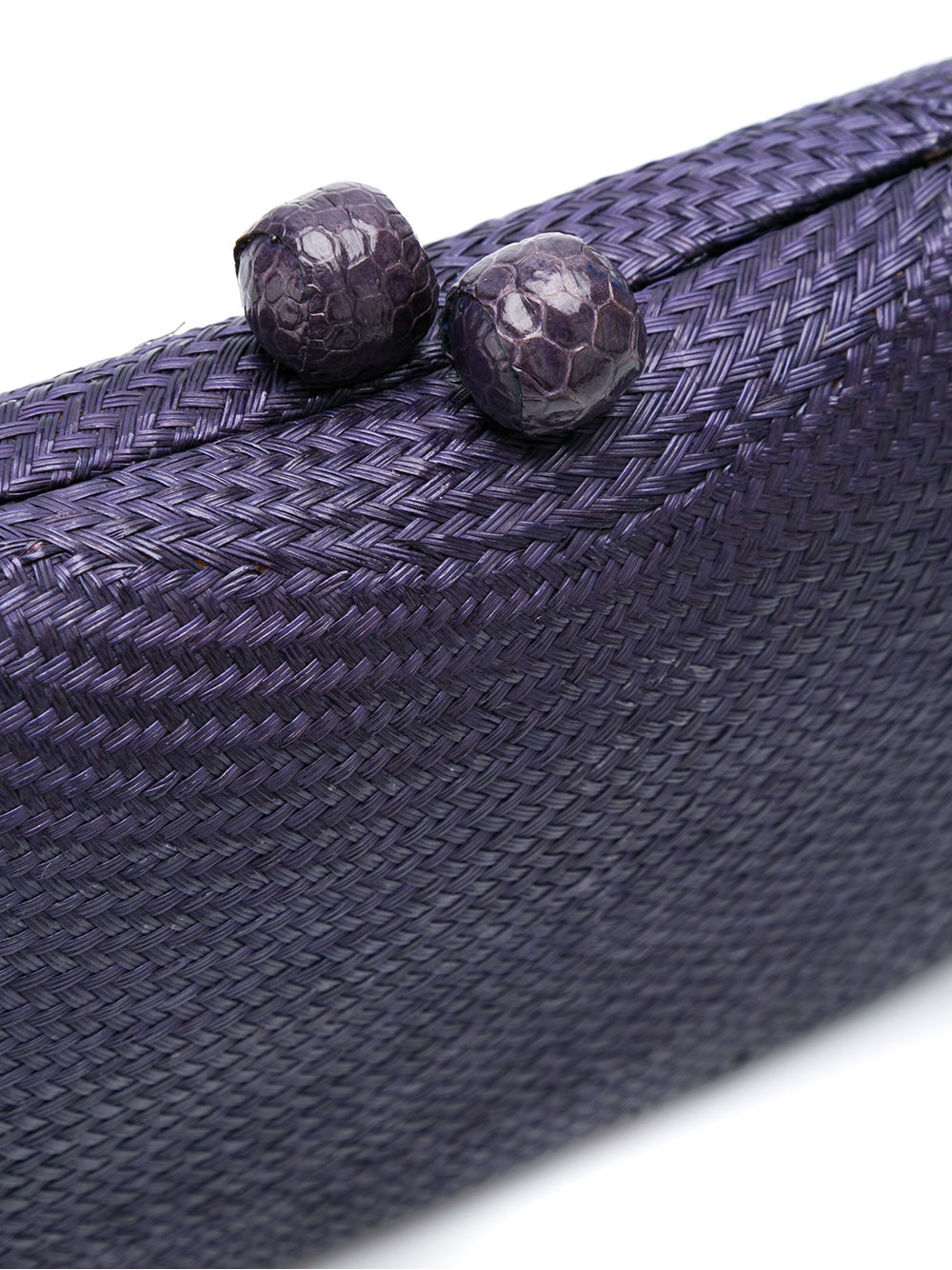 woven straw clutch