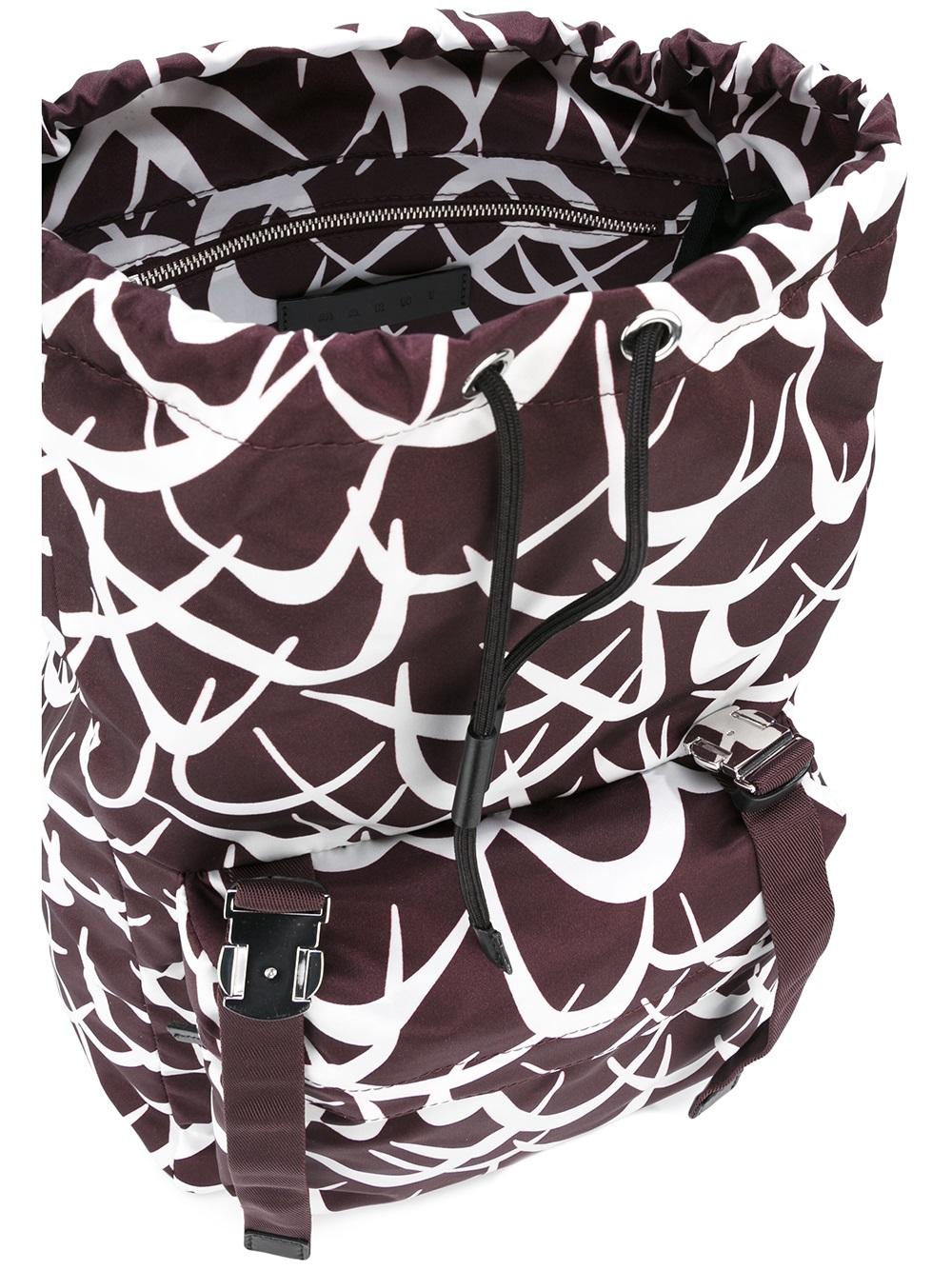 geometric print backpack