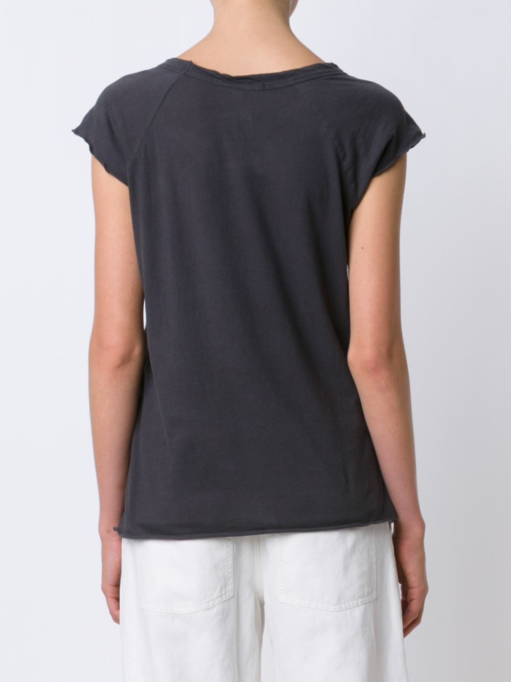 raw hem top