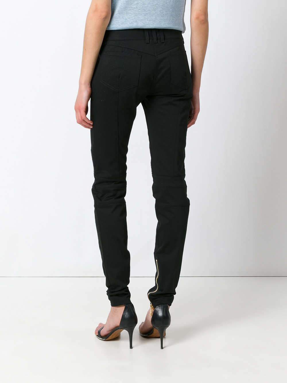 skinny biker trousers