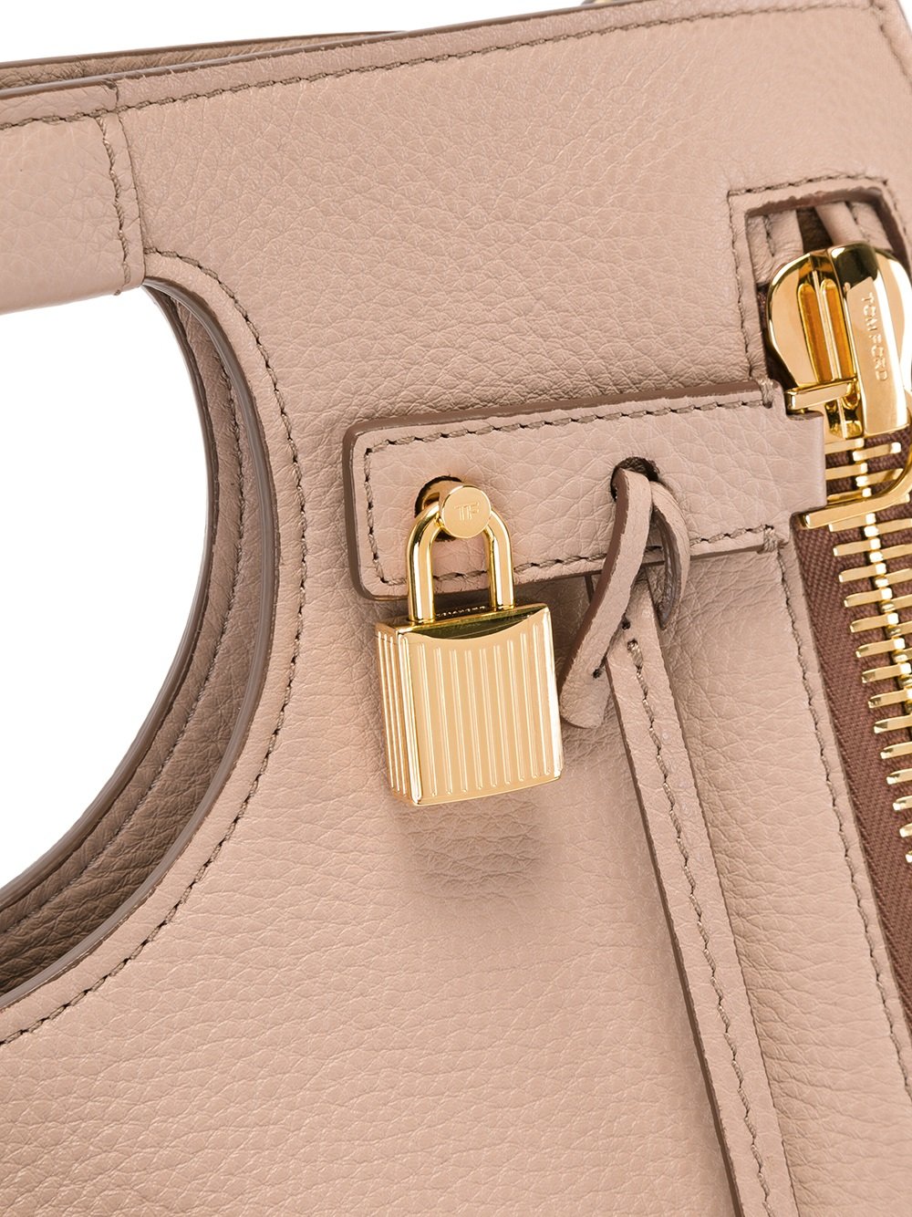 cut-out handle shoulder bag