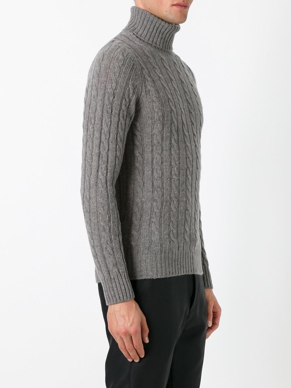 cable knit turtleneck jumper