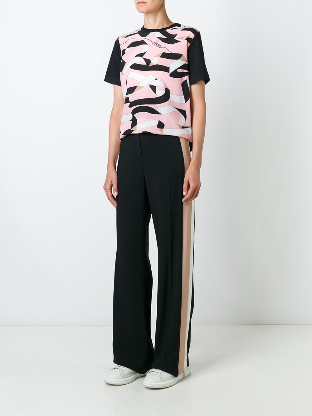 ribbon print T-shirt