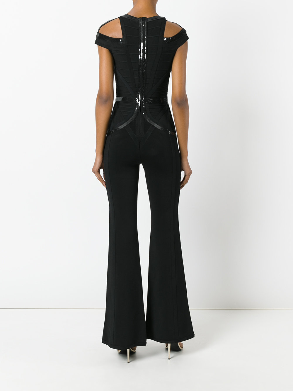 bodycon flared-leg jumpsuit