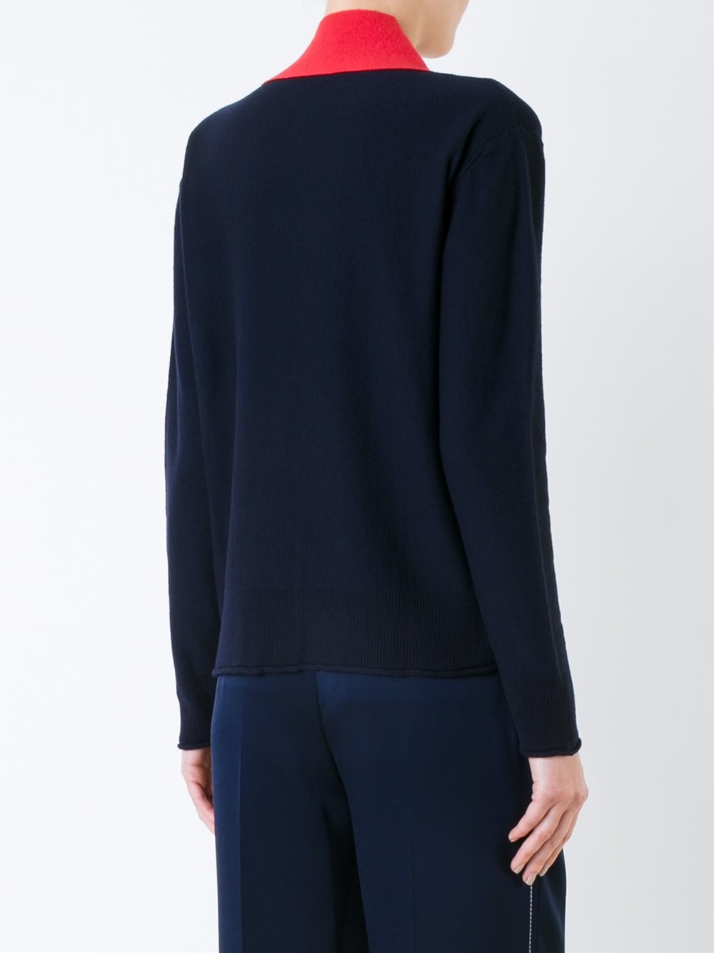 neck tie detailing pullover