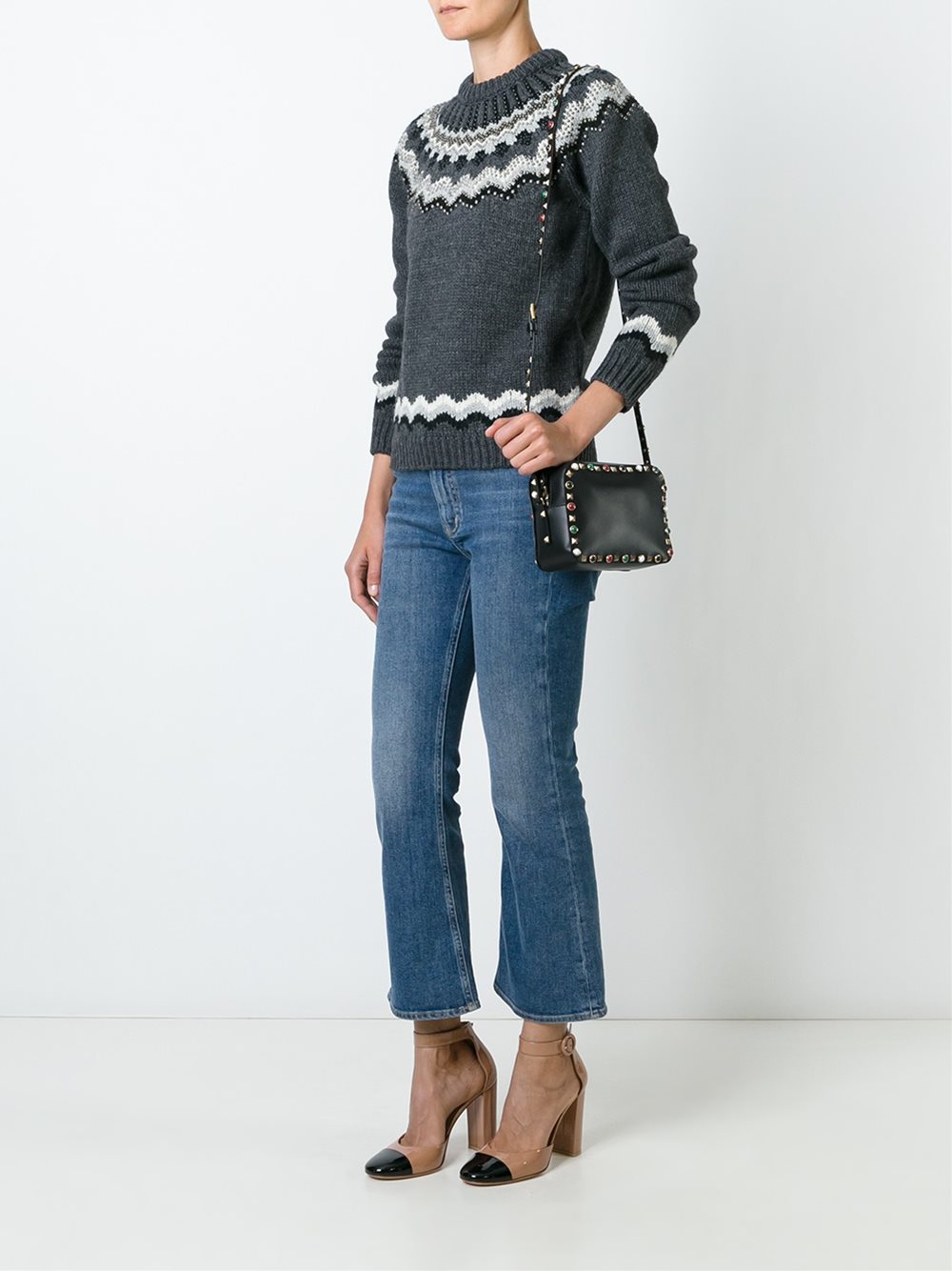 'Rockstud Rolling'斜挎包