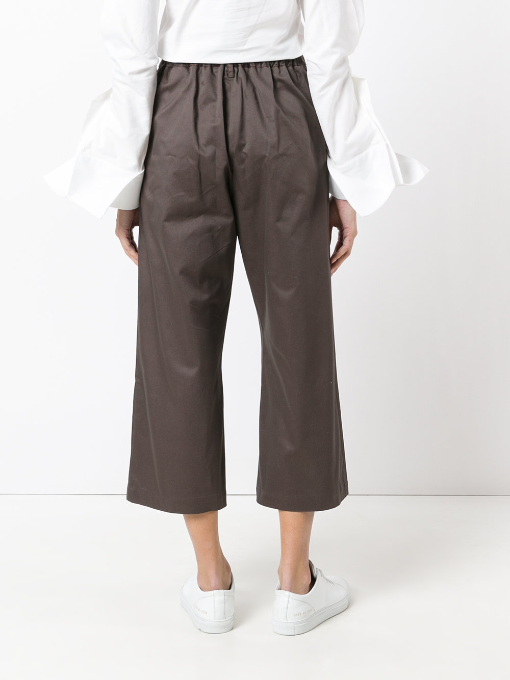 cropped wide-leg trousers