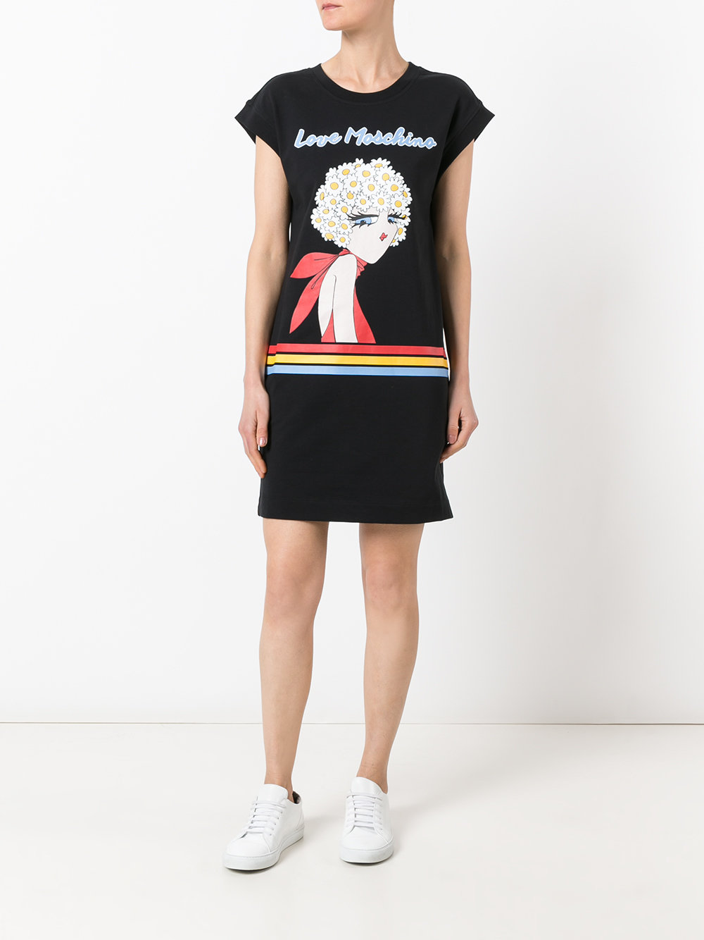 graphic print T-shirt dress