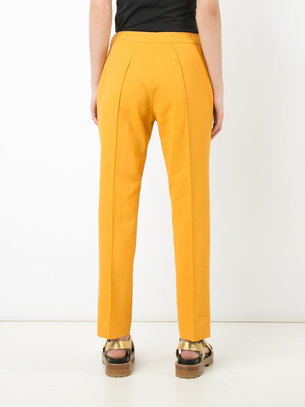 tailored slim-fit trousers