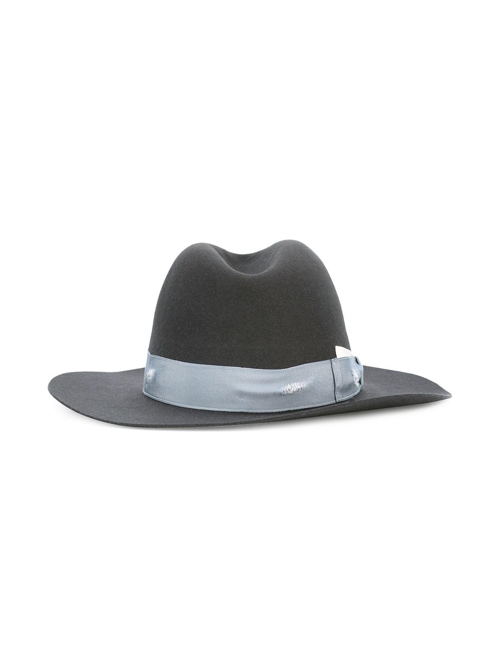 strap detail fedora hat