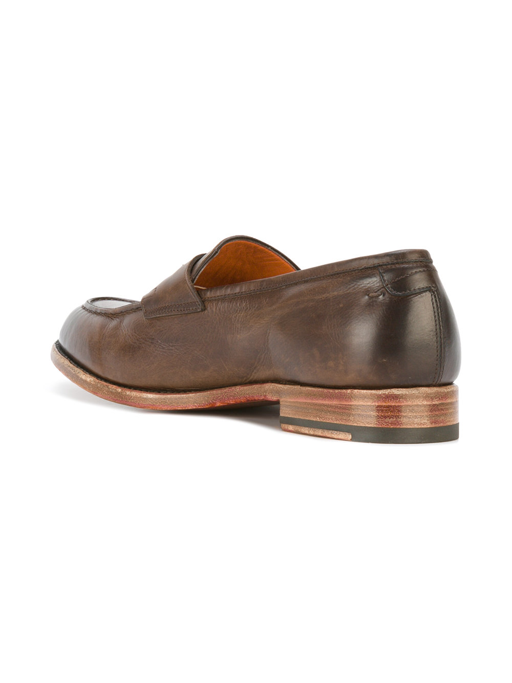 burnished toe loafers 