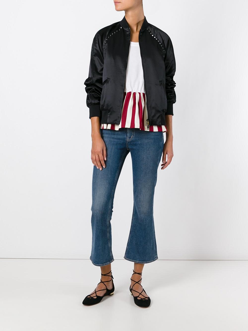 Rockstud bomber jacket