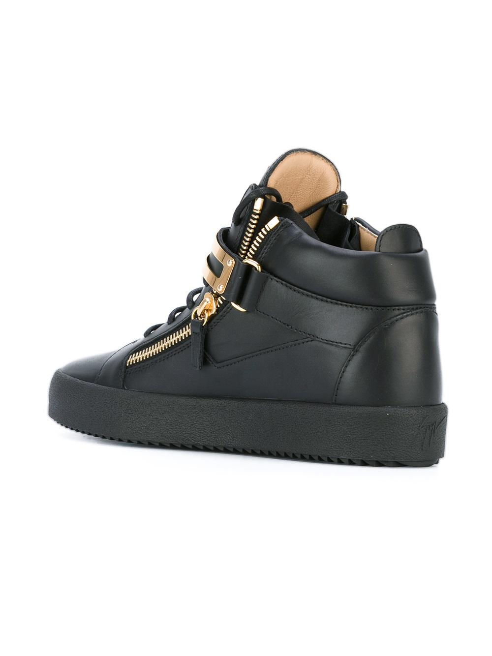 metal strap hi-tops