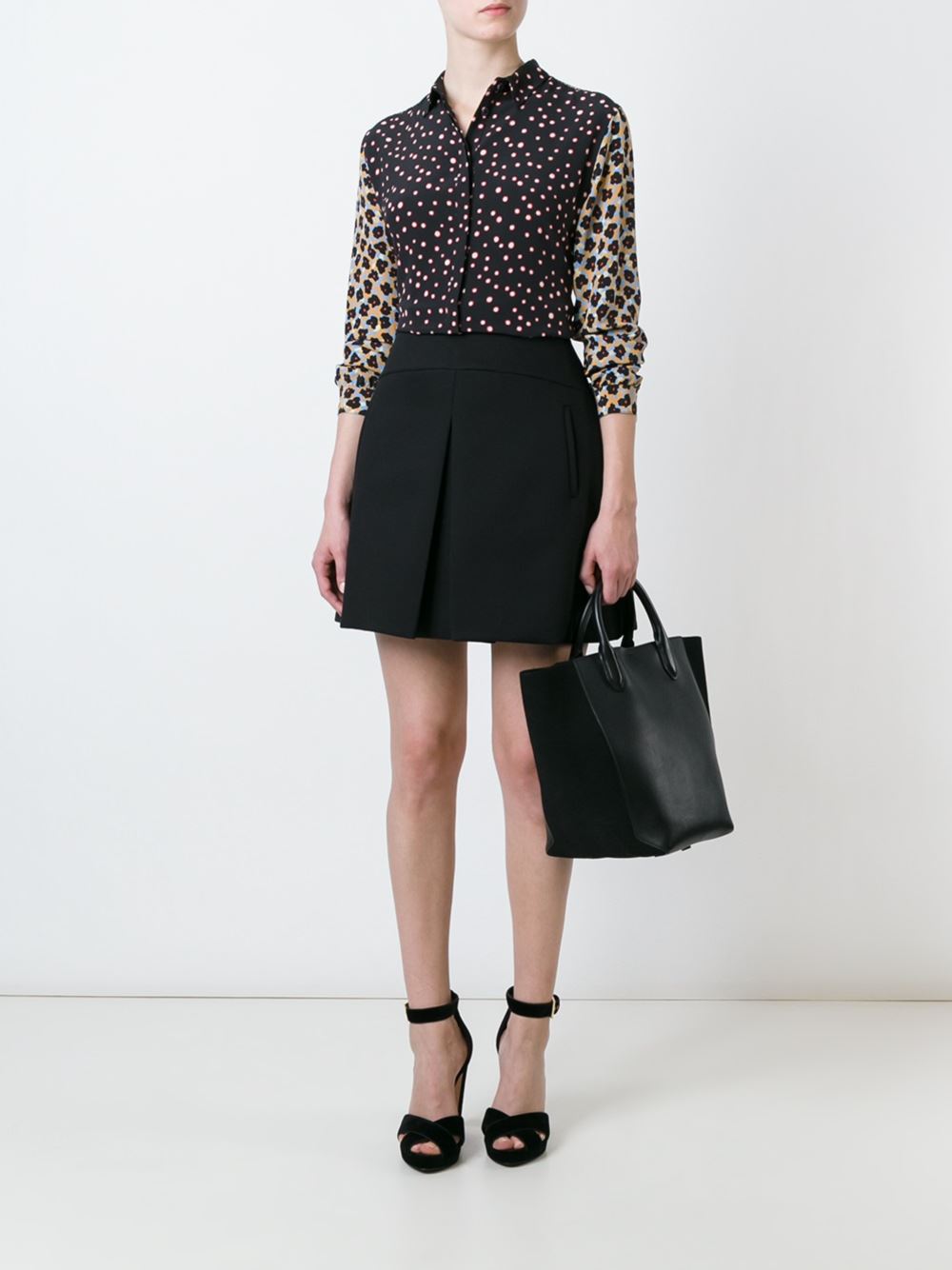 multi floral print shirt