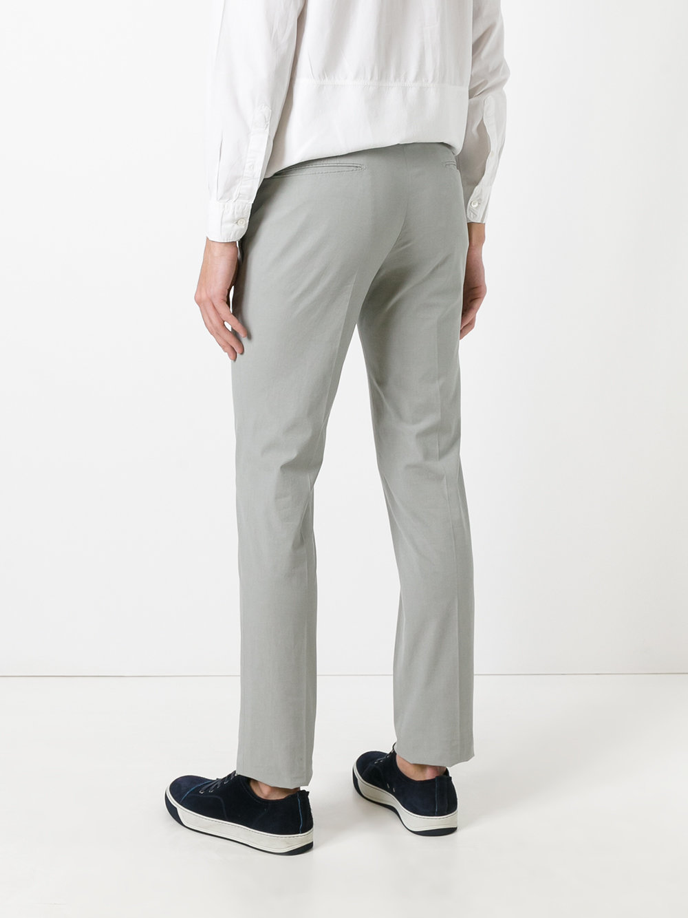 slim-cut chino trousers