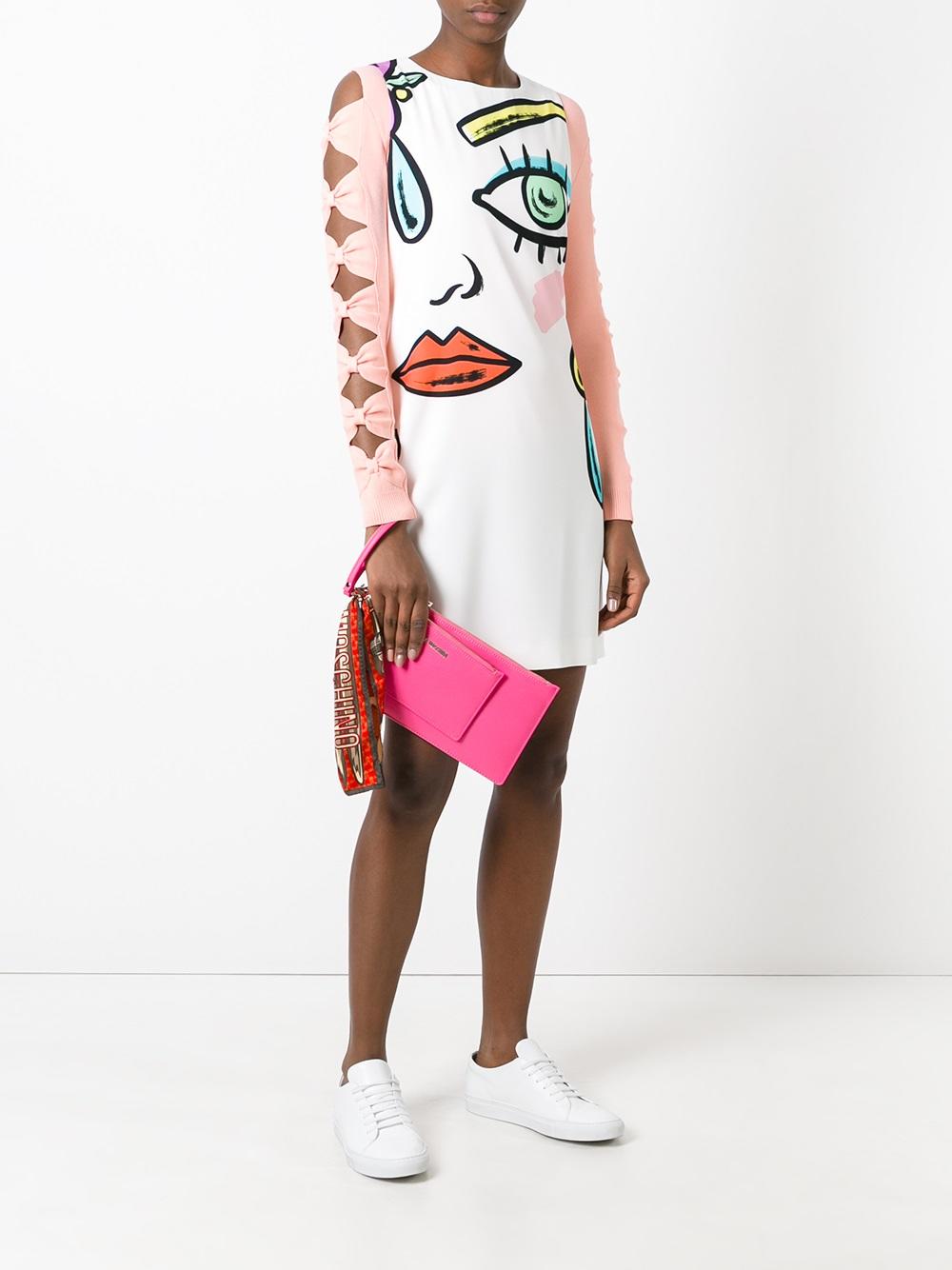scarf detail clutch