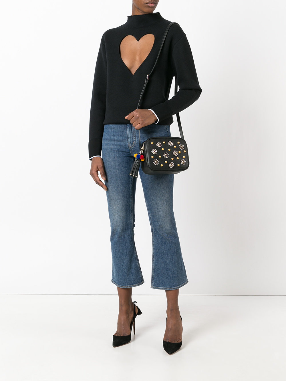Glam embellished shoulder bag
